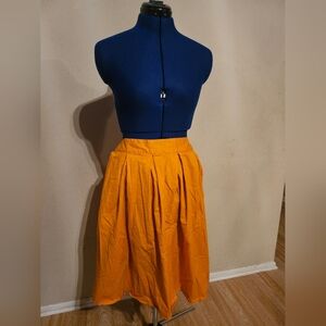 Amazon Bright Orange A-Line Skirt
